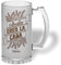 Bee Ingenious Jarra cerveza personalizada de cristal esmerilado. Jarra de cerveza original. Colección familiares. (Abuelo)