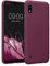 kwmobile Hülle kompatibel mit Samsung Galaxy A10 Hülle - weiches TPU Silikon Case - Cover geeignet für kabelloses Laden - Bordeaux Violett