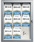 DisplayLager - Magnetischer Schaukasten m. Verschluss, für Whiteboard Marker geeignet, inkl. Magnete, Aufhängeprofil, Befestigungsmaterial, Schlüsselsatz (9 x A4)