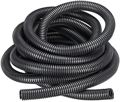 DMiotech 20mmx16mmx5m Plastik Teilt Wellrohr Innen Außen Draht für Wickel Tuch Büro Garten
