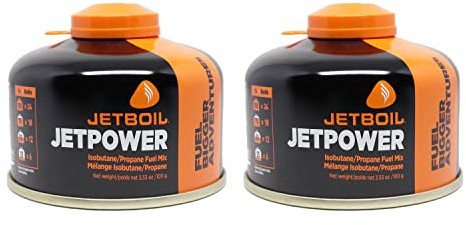 Jetboil Jetpower Fuel for Jetboil Camping and Backpacking Stoves, 100 Grams (2-Pack)