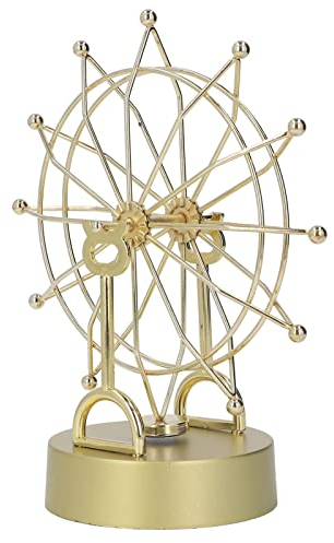 Fockety Perpetuum Mobile Riesenrad, Metall Kunststoff Magnetische Rotation Druckreduzierung Gold Balance Spielzeug Glatte Oberfläche Leicht zu montieren Elektrisches Perpetuum Mobile