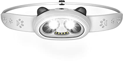 Linterna frontal LED para adultos y niños, lámpara de cabeza recargable con diseño de panda, linterna súper brillante para exteriores, para niños, niñas, faro para camping, pasear al perro