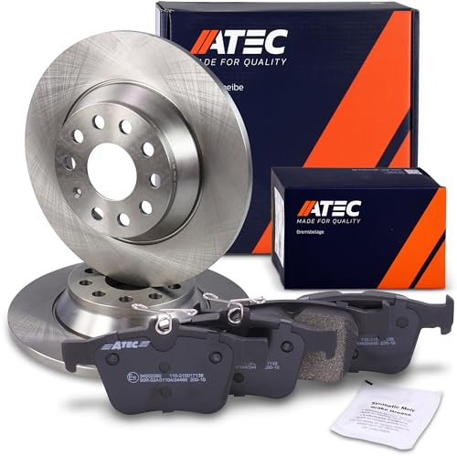 ATEC Germany Bremsenset Hinterachse inkl. Bremsscheiben Ø 300 mm Voll +