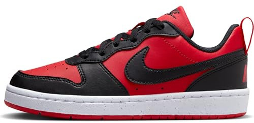 NIKE Court Borough Low Recraft (GS), Sneaker, University Red Black White, 36.5 EU
