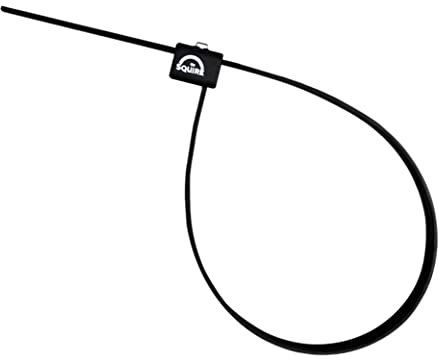 Squire Bike Locks STRAPLOK™ 10/400: Ultra-Lightweight Multi-Functional Zip-Tie Style Café Bike Lock with 10mm Stainless Steel Core, 450mm Length, 2 Keys Included