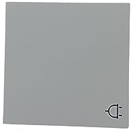 Abdeckung für Schuko Steckdose mit Klappdeckel reinweiß