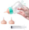 Bubble milk bowl Doggiema Aufzuchtflasche Katzen Silikon Nippel mit Spritze für Neugeborene Kätzchen, Welpen, Hasen, Eichhörnchen