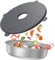 ecooe Couvercle en silicone extensible compatible avec four Omnia® (sans four) - Couvercle de casserole pour Omnia Sweden et Pan Maxi - Sans BPA - Passe au lave-vaisselle (gris foncé)