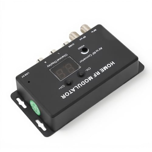 UHF Modulator AV to RF Converter for TV Set Top Boxes AV RF Adapter Simple Design Sturdy Workmanship