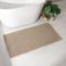 chakme Waffel Badematte rutschfest,Badezimmerteppich Weich Badteppich Saugfähige Badvorleger Duschvorleger Fussmatte für Badezimmer Braun 60 * 120cm