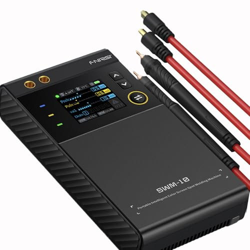 Spot Welder, Small Welding Machine, Double Pulse Adjustable Welder, Recyclable 5000mAh Battery, 4 Combination Gears for Iron Stainless Steel Nickel Welding