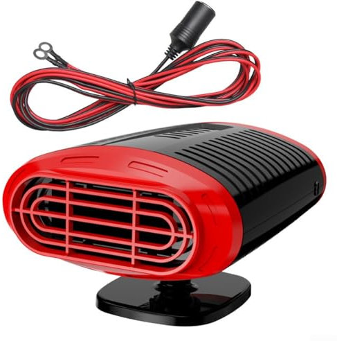 Riscaldatore per auto, portatile, anti-appannamento, soluzione di riscaldamento per auto elettrica, dispositivo compatto da 12 V per una rapida smorzamento e calore interno su richiesta