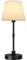 EppieBasic Cordless Rechargeable Table Lamp, 5200mAh Battery-Powered Lamp with 2700K Warm Ambient Light, 41cm Dimmable Light for Living Room, Children's Room – Black