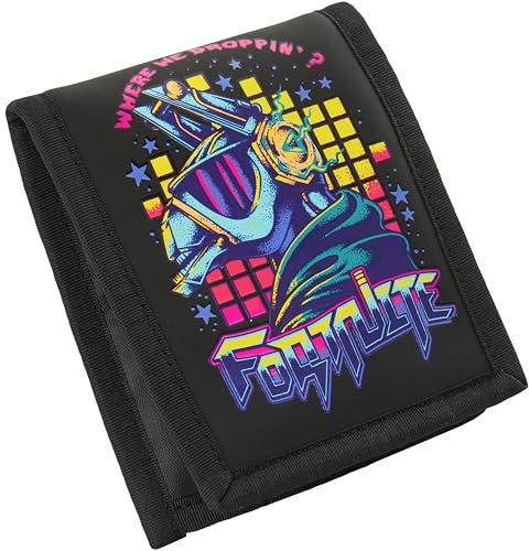 Fortnite Portefeuille Garçon et Ado, Portefeuille Enfant Bifold, Porte Cartes et Billets, Idée Cadeau Accessoire Gamer