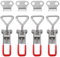 4 PCS Toggle Clamp Latch Adjustable Buckle Latch Toggle Clamps Pull Latchs Clamp Smoker Door Heavy Duty with Quick Metal Release Holding Capacity Adjustable Latchs Lock Industrial Equipment Tire