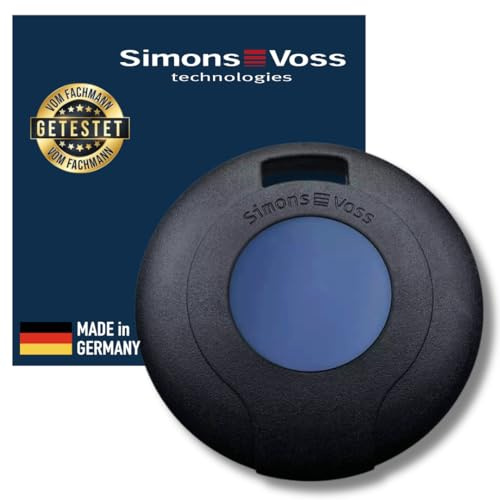 SimonsVoss Transponder 3064 G2 - MobileKey Modernste Zutrittskontrolle für Sicherheit und Komfort - 10 Jahren im Stand-By-Betrieb. (Blau)