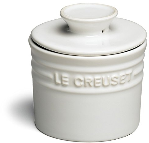 Le Creuset Stoneware Butter Crock, 6 oz., White