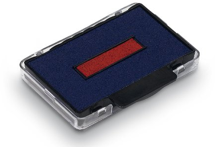 Trodat Ersatzstempelkissen Swop Pad 6/53/2 für 5430,5435 VE=2 Stück blau/rot