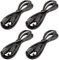 LitaElek 4pcs 1m DC 12V Verlängerungskabel 5.5mm x 2.1mm DC Stecker Buchse DC 0-36V Männlich Weiblich Verlängerung Kabel Netzkabel Verbinder for LED Streifen LED Strip, CCTV Kamera, usw, Schwarz