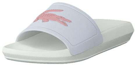 Lacoste Femme claquettes Croco, white/light pink, 35.5