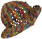 Gheri Hemp Cotton Straw Sun Hat Panama Wide Brim Summer Holiday Colorful Rainbow A