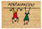 LAKO Cocoflock, Kokos, 106 Sprüche Kinder Hereinspaziert, 60 cm x 40 cm x 1.7 cm