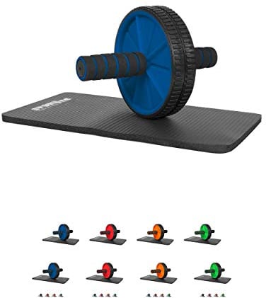 Sport-Tec Bauchtrainer Ab Wheel inkl. Kniematte, Roller, Bauchwegtrainer
