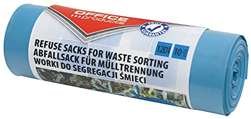 Office-Produkte 22025232-01 - Müllsäcke 120 l, 10 Beutel, Farbe Blau