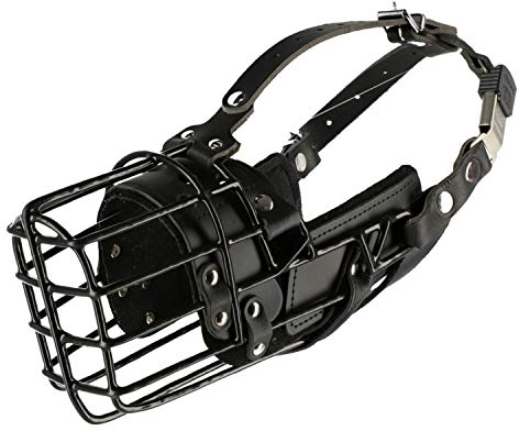 Dingo Gear Gummierte metallmaulkorbe für Malinois Hündin Professionelle Bequeme universelles Produkt für Langen Spaziergängen S03047