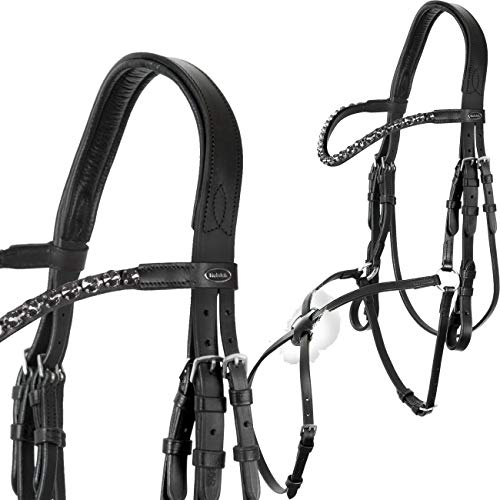 Heinick-Reitsport Trense mexikanisch Schwarz ~ Glow-Ash ~ Vollblut