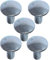 AERZETIX - C49025 - Satz von 5 Schlossschrauben flachrundschrauben schloßschrauben mit flachrundkopf und vierkantansatz - M10x25mm - aus verzinktem stahl - DIN 603