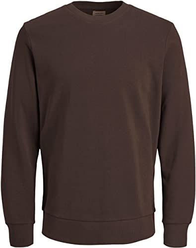 JACK & JONES Men's Classic Knit Jumper, L Brown