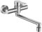 HomeLava Grifo cocina pared con 2 modos, Caño 23cm, Grifo de cocina fría y caliente de acero inoxidable 304, Giratorio 360°, Cepillado
