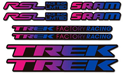Adesivi compatibili con telaio bici Trek Factory Racing RSL Sram gradiente