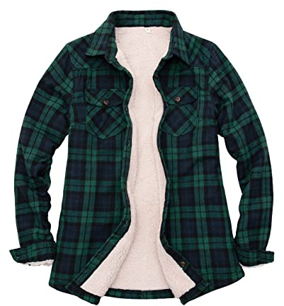 ZENTHACE Womens Shirt Jacket Chemise longue à bouton d'utilité professionnelle Femme