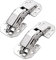 Qrity 2-Pack Soft Close Hinges for Kitchen Cabinets and Doors, 90-Degree Hidden, Concealed Hydraulic