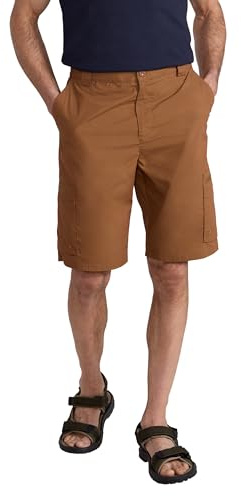 Mountain Warehouse Trek Mens Shorts – Lightweight Shorts, Durable Cargo Short Trousers, Comfortable Bottoms, 7 Pockets - Spring Summer, Hiking, Running & Camping Tan Men's W28