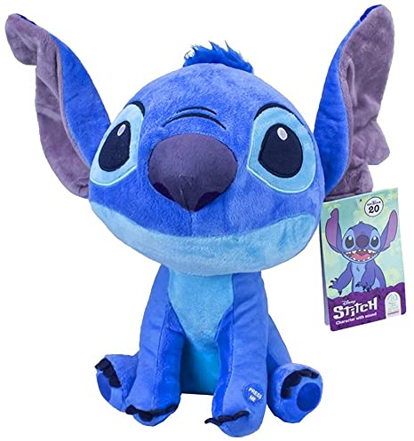 Disney - Stitch knuffel met geluid - 30 cm - Pluche - Lilo & Stitch knuffel - Disney Knuffel
