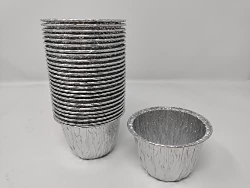 Foglish Home & Garden 20 x 1/2lb Aluminium Foil Pudding Basins Dish Bake Oven Cook Bread Strong 82 x 46 x 53 mm
