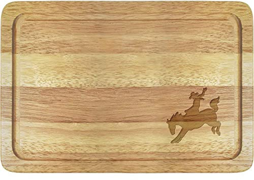 'Stitched Cowboy' Wooden Chopping/Cutting Board (WB00065160)