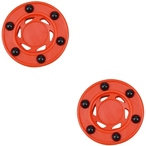 Garneck 2 Stücke Street Hockey Puck für Üben Inline Hockey Street Hockey PVC Material Glatte