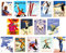 Artery8 Collection of Vintage Winter Skiing Ski Adverts Set of 14 Unframed Wall Art Prints Bathroom Bedroom Aesthetic Austria Italy France Norway A4