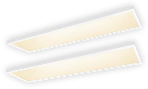 Xtend 2x LED Panel 120x30cm dimmbar | Warmweiß 3000K PMMA 3400lm ENEC Triac dimmbar | Steck Aufbaurahmen Aufputz-Montage Deckenlampe PLe2.2