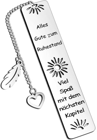 Sunwuun Lesezeichen Metall Ruhestand Geschenk Für Damen Männer Abschiedsgeschenk Kollegen Happy Retirement Personalisierte Lesezeichen als Weihnachts- und Ruhestand für Lehrer,Freunde Kollegen.
