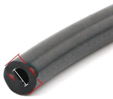 Tubo flessibile in gomma flessibile da 1 m in silicone nero da 3~38 mm per pompa d'aria per acquario-19 x 25 mm