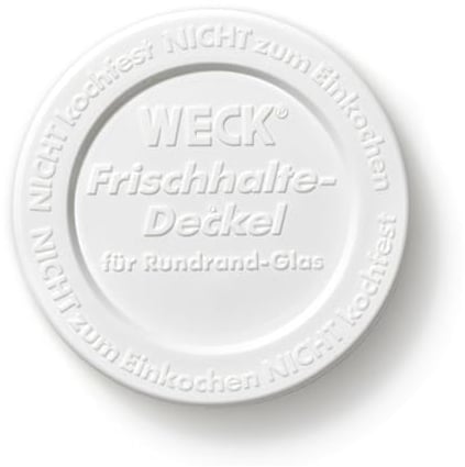 WECK Deckel 40 mm | 5 Stück | Zum Einmachen von Konserven, Säften, hermetischer Aufbewahrung von trockenen Zutaten