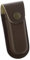 Leather Pocket Knife Sheath, 4'' Pocket Knife Pouch, Folding Knife Belt Sheath with Snap Closure and Vertical Carry Belt Loop, Knife Holster for Outdoor or Daily Use, Medium Size, Brown