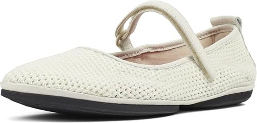 Camper Women's Right Nina K201402 Ballerina, White Natural 007, 5 UK