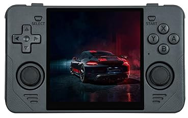 KANBUN Console di gioco portatile RGB30, console di gioco portatile retrò da 4 pollici 16+64G con 10000 giochi, batteria da 4100 mAh, supporta 20 emulatori giochi portatili, miglior regalo di